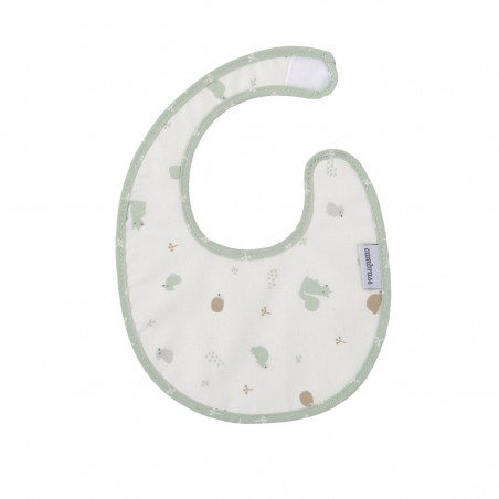 ROUND BIB VELCRO ARDI GREEN 16x19x1 CM