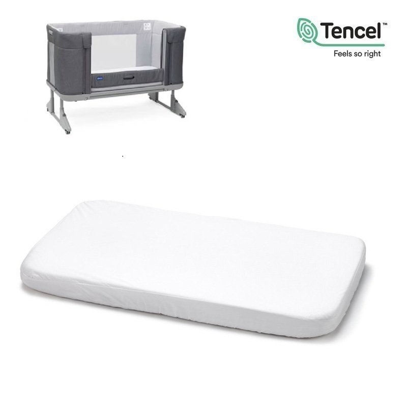 DRAP HOUSSE IM.TENC.-PETIT LIT FOREVER 54x108x12 CM LISO E BLANC