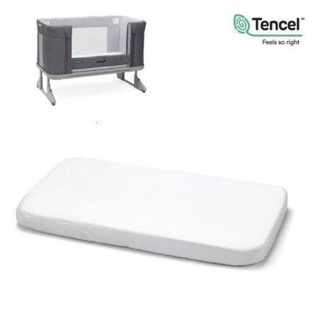 DRAP HOUSSE IM.TENC.-PETIT LIT FOREVER 54x108x12 CM LISO E BLANC