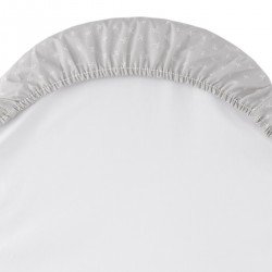 2 DRAP HOUSSE-COUFFIN/POUSSETT 35x80x7 CM ARDI GRIS