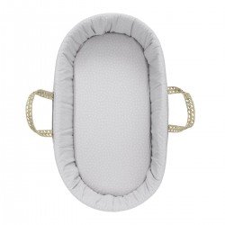 2 DRAP HOUSSE-COUFFIN/POUSSETT 35x80x7 CM ARDI GRIS