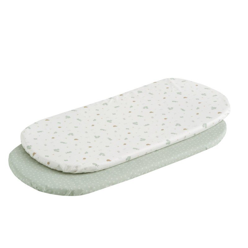 2 LENZUOLO REGOLABILE-CESTONE 35x80x7 CM ARDI VERDE