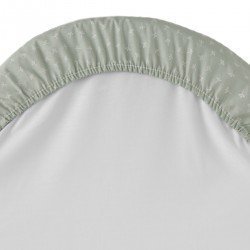 2 DRAP HOUSSE-COUFFIN/POUSSETT 35x80x7 CM ARDI VERT