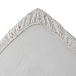 2 DRAP HOUSSE - LIT 60 60x120x17 CM ABETE BEIGE