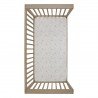 2 DRAP HOUSSE - LIT 60 60x120x17 CM ABETE BEIGE