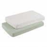 2 LENZUOLO REGOLABILE-CULLA 60 60x120x17 CM ARDI VERDE