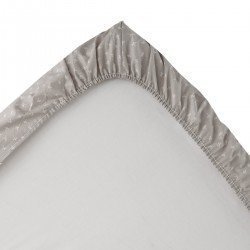 2 DRAP HOUSSE - PETIT LIT 50x82x10 CM ABETE BEIGE