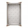 2 DRAP HOUSSE - PETIT LIT 50x82x10 CM ABETE BEIGE