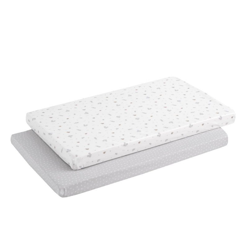 2 LENZUOLO REGOLABILE - CULLA 50x82x10 CM ARDI GRAU