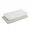 2 LENZUOLO REGOLABILE - CULLA 50x82x10 CM ARDI VERDE