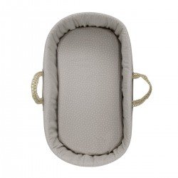 2 DRAP HOUSSE-COUFFIN/POUSSETT 35x80x7 CM ABETE BEIGE