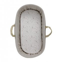 2 DRAP HOUSSE-COUFFIN/POUSSETT 35x80x7 CM ABETE BEIGE