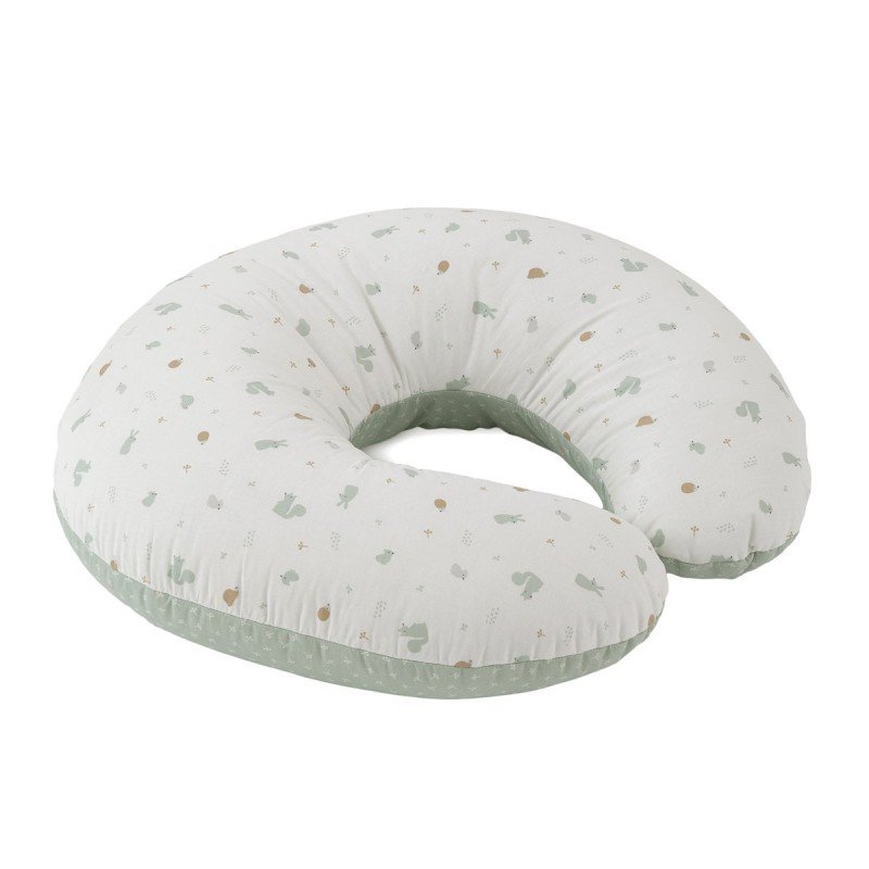 CUSCINO ALLATTAMENTO PICCOLO 53x45x10 CM ARDI VERDE