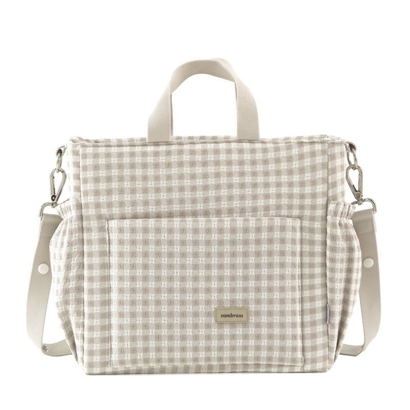 MATERNITY BAG PACK VICKY BEIGE 16x43x37 CM
