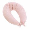 CUSCINO ALLATAMENTO LUNA 80x185x16 CM LIBERTY ROSA