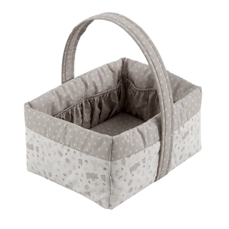LAYETTE BASKET 22.5x29x29 CM ABETE BEIGE