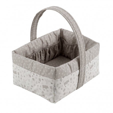 LAYETTE BASKET 22.5x29x29 CM ABETE BEIGE