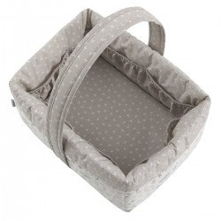 LAYETTE BASKET 22.5x29x29 CM ABETE BEIGE