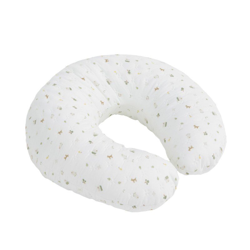 SMALL NURSING PILLOW 53x45x10 CM HOUSE MINT