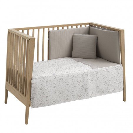 JEU 2 PCS.DESSU DE LIT 60 ABETE BEIGE 60x120x3 CM
