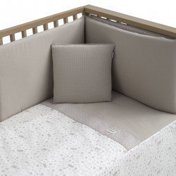 JEU 2 PCS.DESSU DE LIT 60 ABETE BEIGE 60x120x3 CM
