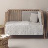 JEU 2 PCS.DESSU DE LIT 60 ABETE BEIGE 60x120x3 CM