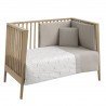 JEU 2 PCS.HOUSSE DE COUETTE 60 ABETE BEIGE 100x140x3 CM