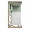 JEU 2 PCS.HOUSSE DE COUETTE 70 ARDI VERT 110x170x3 CM