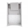 CULLA X DI LEGNO UNE ARDI GRIS/BIANCO 55x87x74 CM
