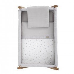 PETIT LIT PIEDS X BOIS UNE ARDI GRIS/NATUREL 55x87x74 CM