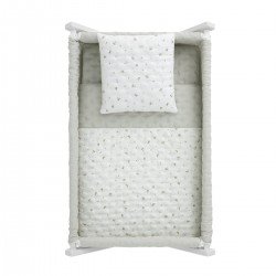 SMALL BED X WOOD UNE HOUSE MINT/WHITE 55x87x74 CM