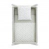 SMALL BED X WOOD UNE HOUSE MINT/WHITE 55x87x74 CM