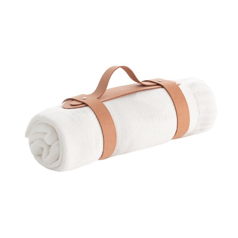COUVERTURE EN BAMBOO TRICOTÉ 80x100x1 CM STELLE IVORY