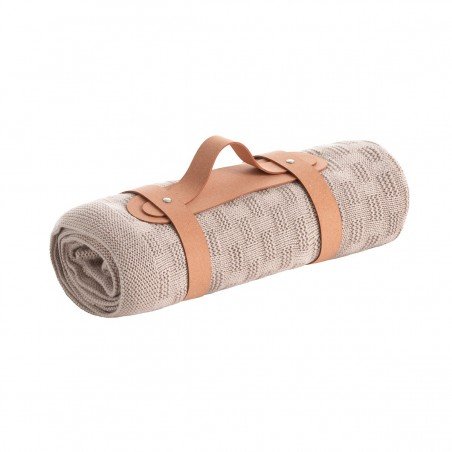 MANTA PUNTO BAMBOO 80x100x1 CM TRAMA NATURAL