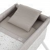 PETIT LIT PIEDS X BOIS UNE ABETE BEIGE/BLANC 55x87x74 CM
