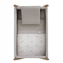 PETIT LIT PIEDS X BOIS UNE ABETE BEIGE/NATURAL 55x87x74 CM