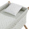 SMALL BED X WOOD UNE HOUSE MINT/NATURAL 55x87x74 CM