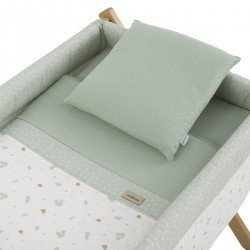 SMALL BED X WOOD UNE ARDI GREEN/NATURAL 55x87x74 CM