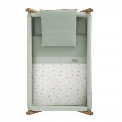 PETIT LIT PIEDS X BOIS UNE ARDI VERT/NATURAL 55x87x74 CM