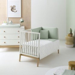 PETIT LIT PIEDS X BOIS UNE ARDI VERT/NATURAL 55x87x74 CM