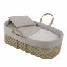 CESTONE PALMA FODERATO UNE ABETE BEIGE 39x80x25 CM