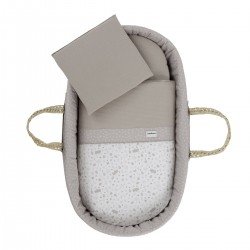 CESTONE PALMA FODERATO UNE ABETE BEIGE 39x80x25 CM