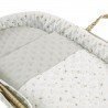 QUILTED BASKET UNE HOUSE MINT 39x80x25 CM