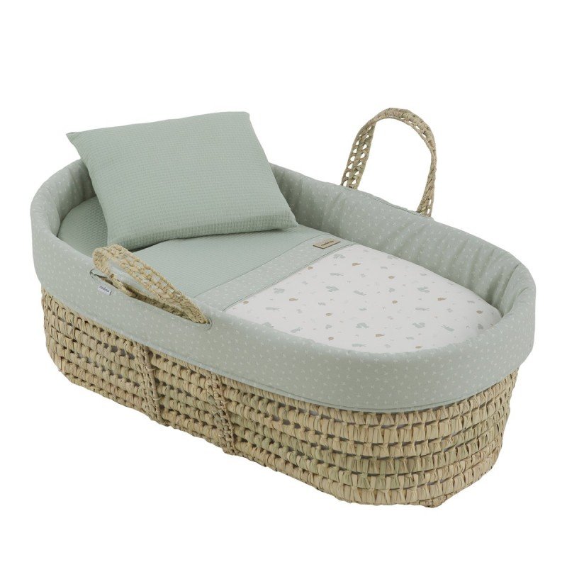 CESTONE PALMA FODERATO UNE ARDI VERDE 39x80x25 CM