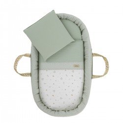 CESTONE PALMA FODERATO UNE ARDI VERDE 39x80x25 CM