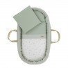 CESTONE PALMA FODERATO UNE ARDI VERDE 39x80x25 CM