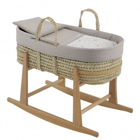 CESTONE PALMA FODERATO+PORTA N ABETE BEIGE/NATURAL 39x80x61 CM