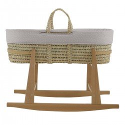 CESTONE PALMA FODERATO+PORTA N ABETE BEIGE/NATURAL 39x80x61 CM