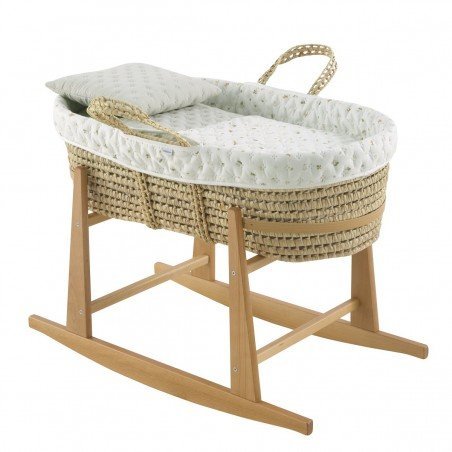 QUILTED BASKET+W.STAND.NATURAL HOUSE MINT 39x80x61 CM