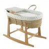 QUILTED BASKET+W.STAND.NATURAL HOUSE MINT 39x80x61 CM